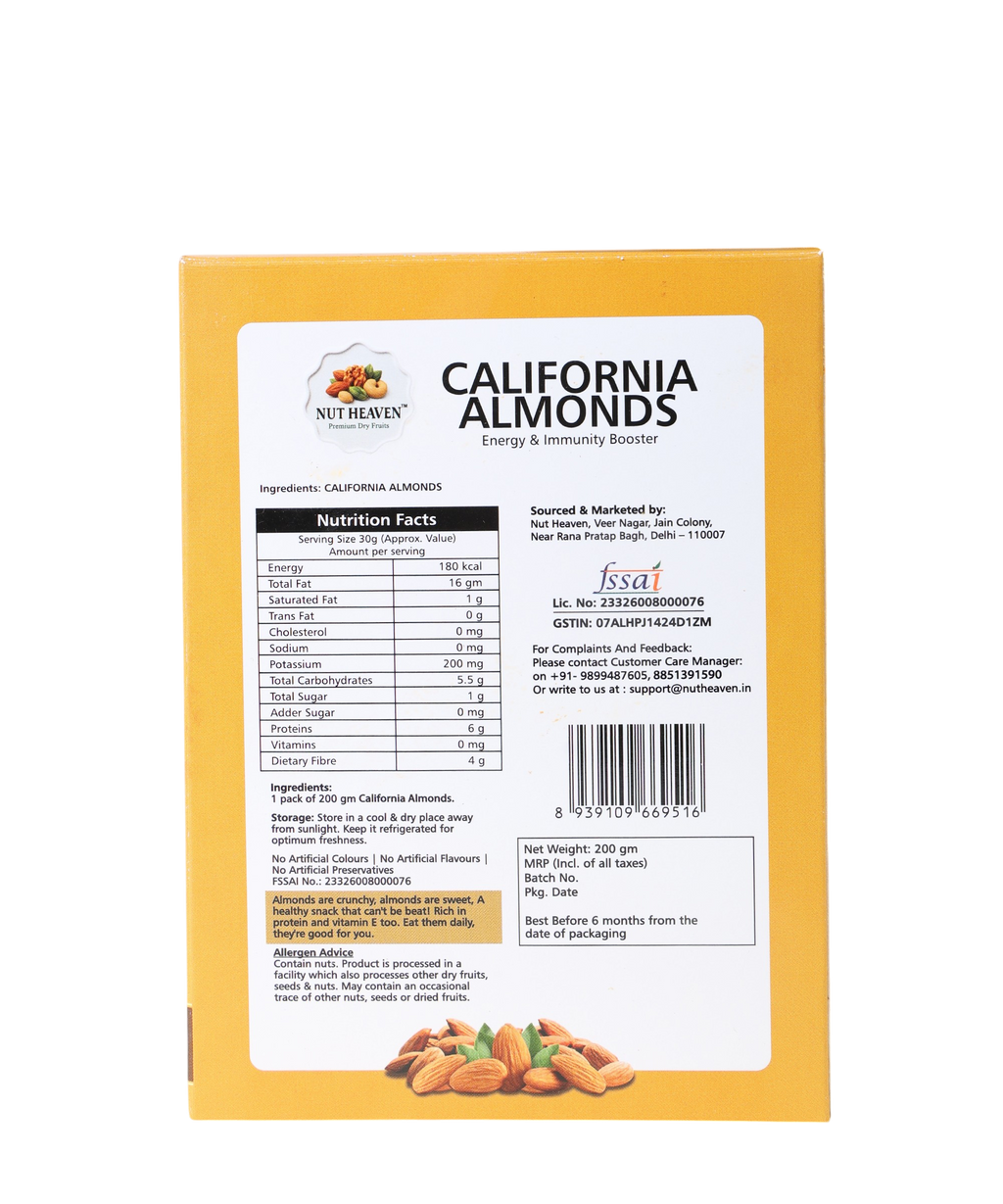 Nut Heaven Almonds 200g + Cashews 200g + Seed Mix 200g | Smart Gifting Combo | Healthy Nutrition Pack
