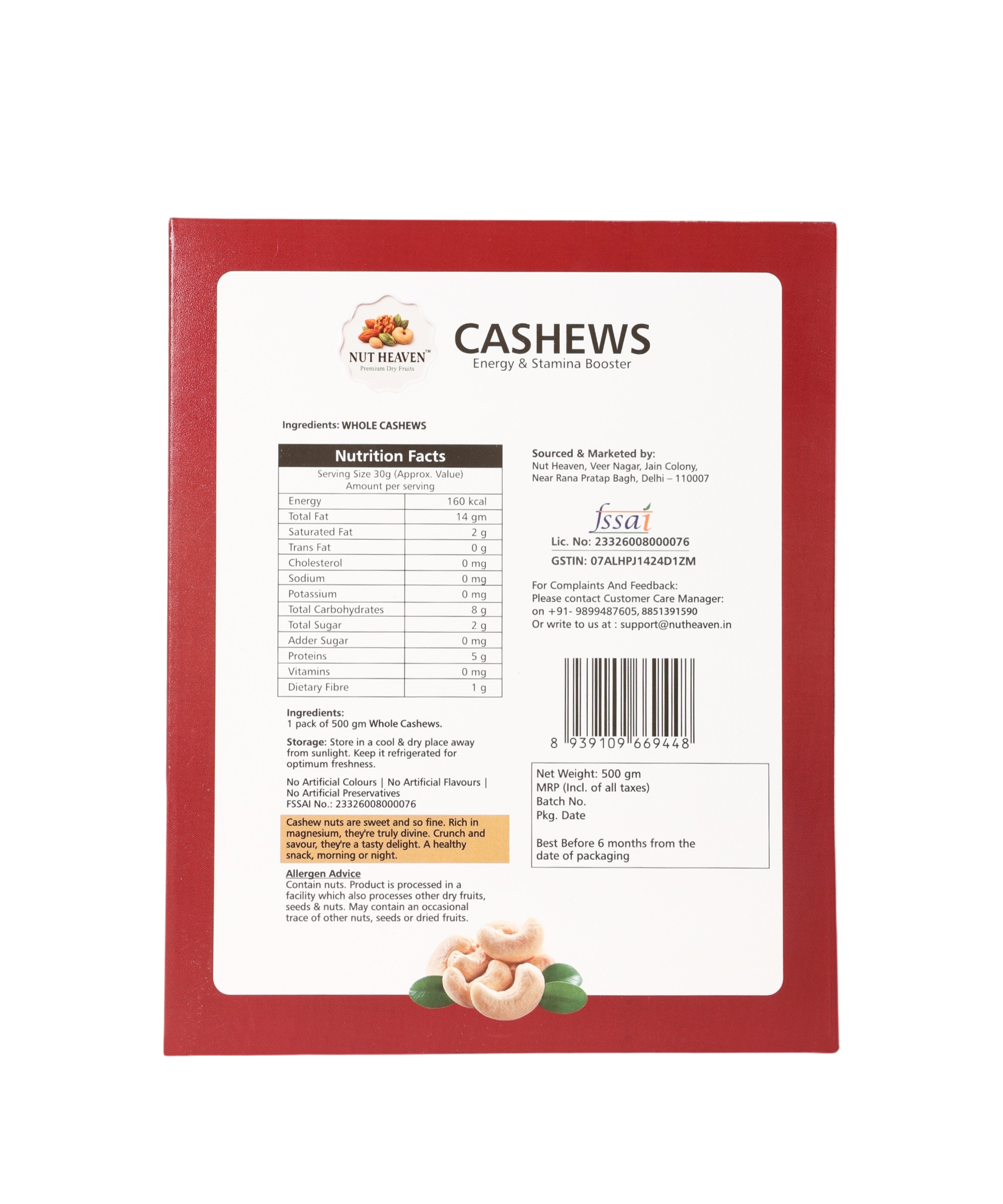 Nut Heaven Almonds 500g + Cashews 500g + Seed Mix 500g | Ultimate Nutrition Pack | Healthy Snack Combo