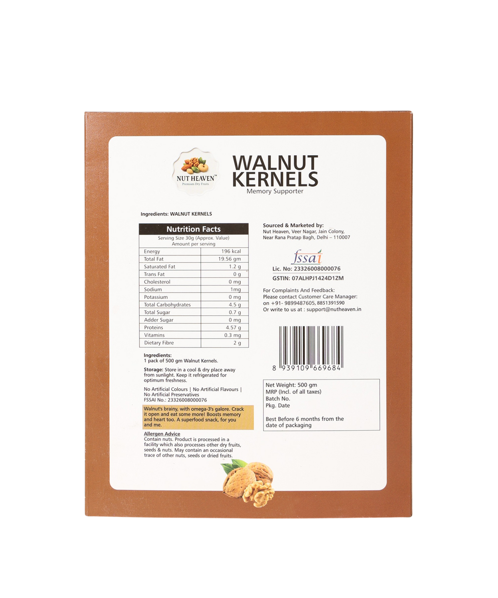 Nut Heaven Almonds 500g + Walnuts 500g + Seed Mix 500g | Super Health Pack | Omega Rich Nutrition Combo